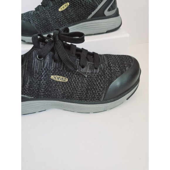 KEEN Utility Sparta Alloy Toe Lace Up Safety Work Black Womens Shoes Size 6.5 - Picture 2 of 15